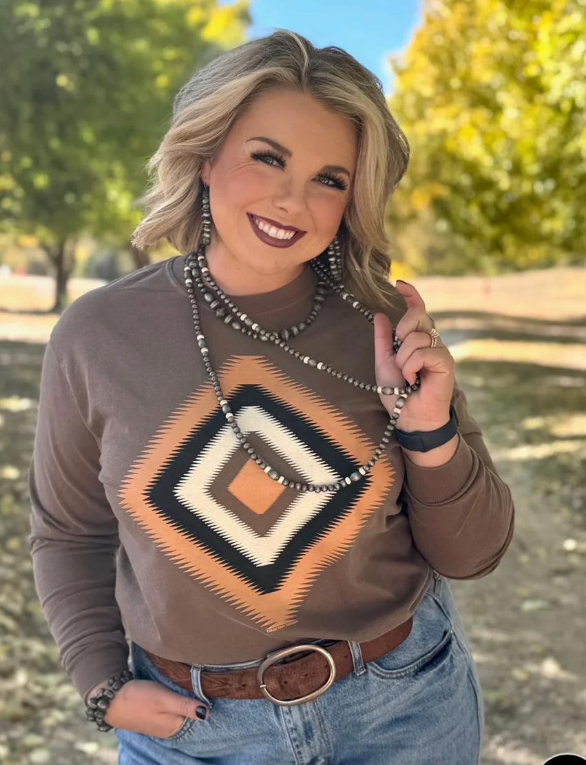 Zig Zag Aztec Long Sleeve