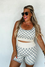 Load image into Gallery viewer, CHECKER BRA &amp; BIKER SHORT SET