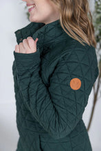 Load image into Gallery viewer, Geometric Button Snap Pullover - Hunter Green