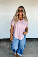 Load image into Gallery viewer, JOEY VNECK WASHED COTTON BOYFRIEND TEE