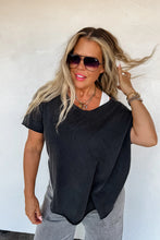 Load image into Gallery viewer, JOEY VNECK WASHED COTTON BOYFRIEND TEE
