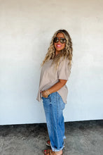 Load image into Gallery viewer, JOEY VNECK WASHED COTTON BOYFRIEND TEE