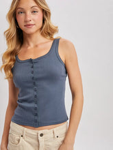 Load image into Gallery viewer, Poppy Button Tank