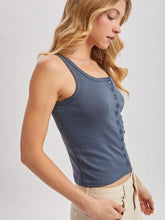 Load image into Gallery viewer, Poppy Button Tank