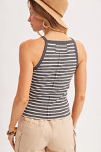 Load image into Gallery viewer, Pluto Stripe Halter Tank Top