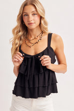 Load image into Gallery viewer, Ziggy Self-Tie Front Camisole Top