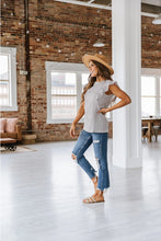Load image into Gallery viewer, Priscilla Striped Ruffle Top