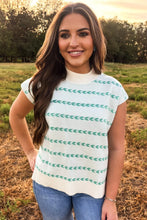 Load image into Gallery viewer, TURQUOISE TRAILS SLEEVELESS SWEATER TOP