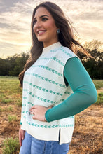 Load image into Gallery viewer, TURQUOISE TRAILS SLEEVELESS SWEATER TOP