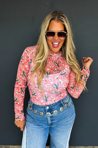 BOOTS & BLOOMS COLLECTION MESH TOPS