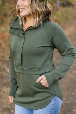 Mia Scuba Halfzip - Olive